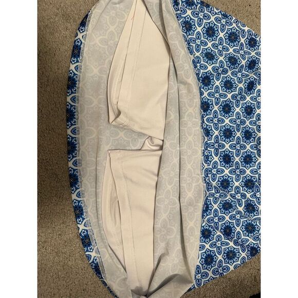 Ekouaer Women's M Blue Geometric Skort with Inner Shorts Activewear - Picture 7 of 7